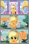 absurd_res applejack_(mlp) blonde_hair comic digital_media_(artwork) earth_pony equid equine female feral friendship_is_magic green_eyes gutovi-kun hair hasbro hi_res horse mammal my_little_pony pony solo