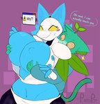 Rating: q
ID: 4176688
Date: 2023-07-17 15:31:44 -0400
Status: active
Score: 128
angry anthro big_breasts blue_body breast_grab breast_squish breasts clothing cross-popping_vein curvy_figure darkner deltarune elemental_creature error_message felid female floating_hands flora_fauna hand_on_breast hi_res legwear machine male male/female mammal mask midriff navel nipples pepperdust_(plantedpot) plant plantedpot reach_around robot solo squish tasque_manager text thick_thighs tights unbuttoned undertale_(series) voluptuous wide_hips yellow_eyes post #4176688