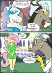 absurd_res amaichix anthro areola big_breasts black_bars breasts chimera comic dialogue discord_(mlp) draconequus english_text equid equine feathered_wings feathers female fluttershy_(mlp) friendship_is_magic hasbro hi_res horn huge_breasts letterbox male mammal my_little_pony mythological_creature mythological_equine mythology nipples nude pegasus princess_celestia_(mlp) profanity text winged_unicorn wings