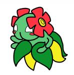 2017 4_arms alternate_species ambiguous_gender anthro arthropod bellossom blush blush_stickers bugdex digital_drawing_(artwork) digital_media_(artwork) empty_eyes fakemon featureless_hands flat_colors flower flower_(anatomy) front_view full-length_portrait generation_2_pokemon green_body head_flower insect leaf multi_arm multi_limb nintendo plant pokemon pokemon_(species) portrait pseudo_bottomwear pseudo_clothing pseudo_skirt ricky_hoffman simple_background solo standing toony white_background white_eyes