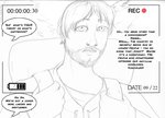 arania backpack beard clothed clothing comic dialogue english_text facial_hair hair human human_focus human_only jack_(tcitw) male mammal not_furry solo text the_cabin_in_the_woods_(arania)