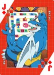 Rating: s
ID: 4708778
Date: 2024-04-08 16:59:38 -0400
Status: active
Score: 24
anthro bandai_namco blue_body board_game bottomwear card clothing d6 dice digimoji digimon digimon_(species) exveemon hi_res holding_dice jack_of_diamonds male muscular muscular_anthro muscular_male playing_card red_eyes roaringmoon shorts solo suit_symbol wings post #4708778