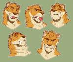 Rating: s
ID: 987796
Date: 2016-09-04 18:51:43 -0400
Status: active
Score: 31
2016 anthro brown_nose digital_media_(artwork) disgust ear_piercing ears_back expression_sheet expressions eyes_closed fangs felid fur green_eyes industrial_piercing jubilations male mammal multicolored_body multicolored_fur one_eye_closed orange_body orange_fur piercing pink_nose pivoted_ears pj_saber prehistoric_species saber-toothed_tiger sabertooth_(anatomy) simple_background smile solo tan_body tan_fur teeth tongue tongue_out two_tone_body two_tone_fur wink post #987796