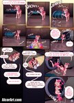 2022 alcorart anthro clothing comic conditional_dnp cutie_mark dialogue digital_media_(artwork) duo earth_pony english_text equid equine feet female feral fingers friendship_is_magic fur hasbro hi_res hooves horse humanoid_feet mammal my_little_pony open_mouth pink_body pink_fur pinkie_pie_(mlp) plantigrade pony speech_bubble text url