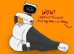 Rating: e
ID: 3636986
Date: 2022-10-19 13:11:35 -0400
Status: active
Score: 62
2022 >w< anthro anthrofied backsack balls bellabot blush bodily_fluids butt carrefour dialogue domestic_cat english_text felid feline felis for_a_head foreskin genital_fluids genitals humanoid_genitalia humanoid_penis kerfus logo lying male mammal object_head offscreen_character on_side orange_background partially_retracted_foreskin penis polishfucker34 precum pudu_robotics screen screen_face simple_background solo text white_body post #3636986