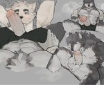 Rating: e
ID: 5576207
Date: 2025-05-16 09:36:05 -0400
Status: active
Score: 48
2024 anthro autofellatio ball_grab balls blush blush_lines bodily_fluids canid canine canis chest_tuft claws clothed clothing clothing_pull dripping duo erection fur genital_fluids genitals grey_body grey_eyes grey_fur grin hands_behind_head hands_on_legs heart_symbol hi_res high-angle_view humanoid_genitalia humanoid_penis leaking_precum licking low-angle_view male male/male mammal masturbation motion_lines multiple_poses muscular muscular_anthro muscular_male open_clothing open_shirt open_topwear oral oral_masturbation partially_clothed penile penile_masturbation penis penis_on_face penis_poking_out penis_through_fly penis_through_underwear pose precum precum_drip presenting presenting_penis pubes self_lick sequence shirt sitting sitting_on_another sitting_on_chest smile sohungr599123 solo spread_legs spreading symbol tail text tongue topwear tuft underwear underwear_pull vein white_body white_fur wolf yellow_eyes post #5576207