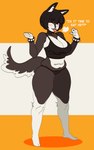 Rating: s
ID: 4772102
Date: 2024-05-09 07:25:13 -0400
Status: active
Score: 48
2021 absurd_res alternate_version_at_source anthro asking_for_food asking_viewer barefoot belly big_breasts biped black_camisole black_clothing black_eyes black_hair black_lips black_panties black_shirt black_tank_top black_topwear black_underwear blep blush bracelet breasts camisole canid canine canis cleavage clothed clothing collar crop_top domestic_dog english_text eyelashes feet female full-length_portrait fur grey_body grey_fur hair heart_symbol hi_res inner_ear_fluff jewelry kafekafei lips looking_at_viewer mammal muffin_top multicolored_body multicolored_fur one_eye_closed panties portrait sasha_(kafekafei) shirt short_hair simple_background slightly_chubby slightly_chubby_anthro slightly_chubby_female solo spiked_bracelet spikes standing tail talking_to_viewer tank_top text thick_thighs three-quarter_view tongue tongue_out topwear tuft two_tone_body two_tone_fur underwear underwear_only weight_gain white_body white_fur wide_hips wink winking_at_viewer post #4772102