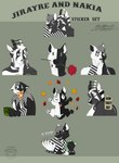 antelope anthro bovid canid canine canis deity doll domestic_dog elkhound grazing_antelope group hi_res jester jirayre magic male mammal mephitid mystic_(disambiguation) oryx skunk spitz sticker telegram thehuntingwolf