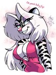 Rating: s
ID: 5330725
Date: 2025-01-25 21:12:28 -0500
Status: active
Score: 24
2025 anthro big_breasts black_body black_fur breasts dated dialogue digital_drawing_(artwork) digital_media_(artwork) english_text felid female fur green_eyes hair hi_res hybrid joakaha mammal mephitid multicolored_body multicolored_fur pantherine pink_nose signature skunk solo text tiger two_tone_body two_tone_fur under_boob white_body white_fur white_hair zig_zag post #5330725