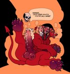 Rating: e
ID: 5346587
Date: 2025-02-02 10:28:58 -0500
Status: active
Score: 72
2025 3_heads absurd_res animal_genitalia animal_penis blackshirtboy blonde_hair bodily_fluids bow_tie breasts breath brown_hair canine_demon cigarette claws cock_transformation cum dialogue digital_media_(artwork) duo english_text equine_genitalia equine_penis erection eyes_closed eyewear floating_skull fur genital_fluids genitals glasses glowing_red_eyes hair hi_res human intersex lgbt_pride mammal multi_head nude open_mouth pawpads penis pride_colors red_body red_fur round_glasses sharp_teeth smile spade_tail species_transformation tail teeth text transformation transgender_pride_colors post #5346587