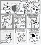 ambiguous_gender angry antennae_(anatomy) anthro arthropod bat bed black_sclera border bottomless chest_tuft clothed clothing comic dialogue drawer duo english_text fangs female_(lore) furniture greyscale hi_res hoodie hoodie_only insect insult lepidopteran looking_at_another looking_down mammal mivliano_10-c monochrome moth motion_lines narrowed_eyes nicky_(abfmh) overbite pillow pupils sad scut_tail shane_frost short_tail slit_pupils speech_bubble symbol tail teeth text topwear topwear_only tuft white_border