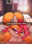 Rating: q
ID: 5659530
Date: 2025-06-22 02:19:19 -0400
Status: active
Score: 329
2025 :3 absurd_res anthro bed bedroom big_butt birthday blurred_background breasts butt cake camera_view canid canine caption claws clothing conditional_dnp countershading dessert digital_media_(artwork) double_entendre ear_piercing ear_ring ears_up english_text eyelashes eyeliner eyewear female food fox fur furniture glasses hair half-closed_eyes heart_eyes heart_symbol hi_res huge_butt lidded_eyes looking_at_viewer lying lying_on_bed makeup mammal medium_breasts microsoft minecraft mojang mostly_nude narrowed_eyes nerd nude nude_female on_bed on_front open_mouth orange_body piercing red_eyes red_fox red_hair ring_piercing seductive selfie signature solo suggestive suggestive_dialogue sun sunset tail text thick_eyelashes thin_eyebrows thong true_fox undercut underwear viewed_from_above window xbox_game_studios zerlix_fox zerlix_fox_(character) zkarleth_(zerlix_fox) post #5659530