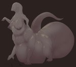 absurd_res belly big_belly big_breasts big_butt big_tail breasts butt digital_media_(artwork) digital_painting_(artwork) dragon female gesture hand_gesture hand_on_hip hi_res huge_belly huge_breasts huge_butt huge_tail hyper hyper_belly hyper_tail multi_limb mythological_creature mythological_scalie mythology patina_(bound_by_dragons) pointing prehistoric_predation scalie simple_background slightly_chubby smug solo tail taur thick_neck thick_thighs wide_hips