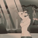 1:1 2024 anthro bathing biped bonfiredemon canid canine claws detailed_background digital_media_(artwork) finger_claws flaccid forest forest_background fox genitals hi_res humanoid_genitalia humanoid_penis looking_at_viewer male male_anthro mammal nature nature_background nude nude_anthro nude_male partially_submerged penis plant skinny_dipping smile smiling_at_viewer solo tent tree water