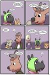 2:3 adolescent alpaca alpaca_girl_(study_partners) anthro base_three_layout camelid canid canine canis cervine clothing comic coyote deer dialogue domestic_dog english_text grid_layout headgear headwear herding_dog hi_res hijab jake_(study_partners) justin_(study_partners) mammal pastoral_dog ratih_(study_partners) red_deer regular_grid_layout religious_clothing religious_headwear rhinoceros six_frame_grid six_frame_image study_partners sumatran_rhinoceros text three_row_layout thunderouserections welsh_corgi young