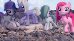 16:9 3d_(artwork) absurd_res armor barn blue_eyes boulder_(mlp) clothing cutie_mark digital_media_(artwork) earth_pony equid equine female feral fetlocks fluffy fluffy_mane fluffy_tail friendship_is_magic fur gesture grey_body group hair hasbro hat headgear headwear helmet hi_res horse limestone_pie_(mlp) looking_at_viewer mammal marble_pie_(mlp) maud_pie_(mlp) my_little_pony open_mouth outside pickelhaube pinkamena_(mlp) pinkie_pie_(mlp) pony promotional_material purple_eyes purple_hair rock rock_farm silkworm205 source_filmmaker_(artwork) tail waving widescreen