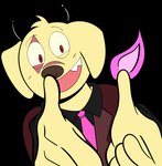 Rating: s
ID: 5645333
Date: 2025-06-15 23:50:12 -0400
Status: active
Score: 1
2025 2_horns anthro beargarbage bird_dog black_clothing black_horn black_shirt black_topwear blonde_hair brown_clothing brown_nose brown_suit brown_topwear canid canine canis clothed clothing demon digital_media_(artwork) domestic_dog double_finger_gun eye_markings fan_character finger_gun fire flaming_tail front_view fur gesture hair hand_gesture happy helluva_boss horn hunting_dog hybrid jack_kibou_(beargarbage) labrador looking_at_viewer male mammal markings necktie pink_necktie pink_tail pose red_eyes retriever shirt smile solo suit tail teeth tongue topwear yellow_body yellow_ears yellow_fur post #5645333