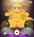 2024 5_fingers alphys anthro anus areola balls belly big_areola big_breasts big_nipples big_penis bite biting_lip black_eyeshadow black_lipstick blurred_background blush blush_lines bodily_fluids breasts buckteeth butt chair_position clothing double_v_sign dripping duo embarrassed eyeshadow faceless_character faceless_male female female_on_human fingers fishnet_clothing fishnet_topwear from_behind_position genital_fluids genitals gesture grey_body hand_gesture hi_res huge_areola huge_breasts huge_nipples human human_on_anthro imminent_sex interspecies leggings legwear lipstick looking_at_viewer makeup male male/female male_on_anthro mammal mdthetest mostly_nude narrowed_eyes nipple_piercing nipples nude penis piercing precum pussy recording reptile scales scalie sex sitting slightly_chubby smile smiling_at_viewer solo_focus spread_legs spreading steam stockings sweat tail teeth topwear undertale_(series) v_sign womb_tattoo yellow_areola yellow_body yellow_nipples yellow_pussy yellow_scales