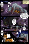 blank_(ruki) blood bodily_fluids canid canine canis comic detailed_background dieing digital_media_(artwork) female feral fox group kesh_(ruki) mammal mother_(lore) nature night outside parent_(lore) rukifox sad sky star starry_sky tail watermark wolf