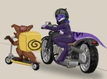 anthro dragon duo female feral food hi_res hybrid motorcycle mythological_creature mythological_scalie mythology scalie tama-tama unknown_artist unknown_species vehicle