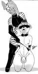 Rating: e
ID: 4448853
Date: 2023-12-02 15:54:52 -0500
Status: active
Score: 100
2023 absurd_res anthro balls bdsm black_and_white blindfold blush blush_lines bodily_fluids bondage bottomless bound chastity_cage chastity_cage_only chastity_device chastity_device_only clothed clothing collar crop_top digitigrade drooling duo ear_piercing ear_ring equid equine eyelashes femboy femboy/femboy genitals girly_dominant gloves grinning_at_viewer hair hands_behind_back handwear hi_res holding_hair holding_object holding_riding_crop holding_whip hooves hyena industrial_piercing jovi_(greatbritainbill) kneeling latex latex_clothing latex_crop_top latex_gloves latex_handwear latex_legwear latex_shirt latex_thigh_highs latex_topwear legwear lipstick looking_at_viewer makeup male male/male mammal monochrome nipple_piercing nipples nude open_mouth piercing pulling_hair restraints riding_crop ring_piercing rocky_(ralanr) rod_akihiro rope rope_bondage saliva shirt sidecut simple_background submissive submissive_male thigh_highs topwear touching_hair wearing_chastity_cage wearing_chastity_device whip white_background zebra post #4448853