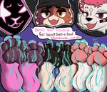Rating: e
ID: 5436470
Date: 2025-03-16 05:56:31 -0400
Status: active
Score: 43
absurd_res anthro bear canid canine dialogue epic_games feet felid feline female female/female foot_fetish foot_focus fortnite fur glowing glowing_eyes group hair hi_res kimiko_five-tails liquid mammal meow_skulls pawpads paws pink_hair raven_team_leader slurp_juice smug tongue tongue_out trio yellow_eyes zekato post #5436470