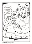 2024 5_fingers anthro barefoot belly belly_overhang big_ears biped black_and_white blush body_swap bold_text border bottomless bottomless_anthro bottomless_male bottomwear buckteeth cake_(thezestiestbone) canid canine canis clothed clothing clothing_lift cottontail_rabbit dated dialogue domestic_dog duo ellipsis english_text featureless_crotch feet fingers floppy_ears fluffy_ears front_view herding_dog hi_res inktober lagomorph leporid long_ears looking_at_another looking_down lop_ears male mammal monochrome navel nervous open_mouth overweight overweight_anthro overweight_male pastoral_dog pen_(artwork) profanity rabbit shirt shirt_lift shirt_only shorts simple_background size_difference sparkles speech_bubble standing swirl_(thezestiestbone) teeth text thezestiestbone topwear topwear_only traditional_media_(artwork) underlined_text weight_difference welsh_corgi white_background white_border