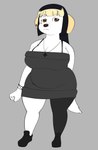 absurd_res anthro big_breasts biscotti_(toonarscontent) breasts female hi_res huge_breasts overweight overweight_anthro overweight_female short_stack solo tagme thick_thighs toonarscontent wide_hips