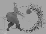 4:3 absurd_res after_vore ambiguous_gender ambiguous_prey anthro anthro_pred artist_name belly belly_squish big_belly big_breasts big_butt breast_expansion breasts butt butt_expansion digestion digestion_noises expansion eyes_closed fatal_vore female female_pred generation_1_pokemon greyscale hand_on_belly hand_on_own_belly hi_res huge_belly huge_breasts huge_butt hyper hyper_belly mammal monochrome nintendo nipples nude nude_female overweight overweight_female pokemon pokemon_(species) rumbling_stomach signature smile snorlax squish starstrikex thick_thighs unseen_prey vore walking weight_gain wide_hips