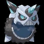 1:1 alpha_channel ambiguous_gender blue_eyes generation_6_pokemon hi_res horn ken_sugimori mega_evolution mega_glalie nintendo official_art open_mouth pokemon pokemon_(species) solo teeth