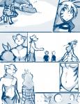 2017 adobe_photoshop_(artwork) anthro blue_and_white bottomwear butt canid canine canis casual_nudity chest_tuft clothed clothing comic conditional_dnp crouching database_error_(twokinds) digital_media_(artwork) digitigrade felid female flora_(twokinds) fur group hair human keidran loincloth madam_reni_(twokinds) male mammal mentioned_character monochrome natani nude pantherine pregnant simple_background sketch sleeping striped_body striped_fur stripes surprise sythe_(twokinds) tiger tom_fischbach topless trace_legacy tuft twokinds white_background wolf zen_(twokinds)