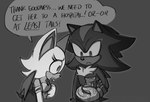 2024 anthro baby bat breasts clothed clothing emthimofnight english_text eulipotyphlan female gloves group handwear hedgehog male mammal membrane_(anatomy) membranous_wings monochrome rouge_the_bat sega shadow_the_hedgehog short_tail simple_background sonic_the_hedgehog_(series) tail text trio wings young