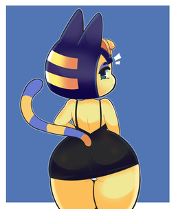 Rating: q
ID: 3768388
Date: 2022-12-24 01:40:52 -0500
Status: active
Score: 51
animal_crossing ankha_(animal_crossing) anthro black_clothing black_dress blue_eyes blue_hair clothed clothing digital_media_(artwork) domestic_cat dress egyptian eyeshadow felid feline felis female frown fur hair hi_res looking_at_viewer looking_back makeup mammal minidress nintendo onigiri_punch open_back_dress panties purple_eyeshadow rear_view simple_background solo tight_clothing tight_dress underbutt underwear white_clothing white_panties white_underwear yellow_body post #3768388