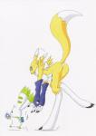 Rating: s
ID: 457954
Date: 2014-03-20 01:22:20 -0400
Status: active
Score: 20
ambiguous_gender anthro arms_together bandai_namco bent_leg bent_over black_nose black_sclera blue_eyes bodily_fluids canid canine card chasing chest_tuft claws clothing device digidredg digimon digimon_(species) digivice dipstick_tail duo extended_arms facial_markings female fur gloves handwear head_markings holding_card holding_device holding_digivice holding_object holding_single_card long_ears mammal markings on_one_leg one_calf_up open_mouth raised_calf raised_foot raised_tail renamon running standing straight_leg sweat tail tail_markings terriermon tuft two_tone_tail wavy_tail white_body white_fur yellow_body yellow_fur post #457954