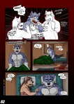 abs angry anthro arm_grab bed bedroom blue_eyes bra brown_hair canid canine canis casual_nudity clothing cobby_(vju79) comic confusion dialogue dream empty_eyes english_text female fur furniture gervic_(vju79) ghost grey_body grey_fur group hair half-closed_eyes hi_res javecc_(vju79) light long_hair lying male mammal muscular muscular_anthro muscular_male narrowed_eyes nightmare nightstand on_bed on_side open_mouth pain pecs pillow plot_twist purple_eyes question_mark rosyenia_(vju79) scared screaming spirit sunlight surrounded tan_body tan_fur text thought_bubble tired under_covers underwear vju79 waking_up wide_eyed window wolf