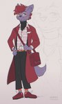 Rating: s
ID: 4634100
Date: 2024-03-02 15:36:50 -0500
Status: active
Score: 18
2023 accessory andre_moraph andre_moraph_(character) anthro bag belt big_ears black_bottomwear black_clothing black_nose black_pants black_sweater black_topwear black_turtleneck bottomwear brown_belt brown_clothing brown_eyebrows brown_footwear brown_hair brown_shoes canid canine canis cheek_tuft clothing coat collared_shirt digital_drawing_(artwork) digital_media_(artwork) dress_shirt eyebrows eyewear facial_tuft footwear full-length_portrait fur glasses glowing glowing_body glowing_fur glowing_hair hair hand_on_hip hi_res highlights_(coloring) inner_ear_fluff legwear looking_at_viewer male mammal multicolored_clothing multicolored_eyes multicolored_footwear multicolored_socks pants pattern_clothing pattern_footwear pattern_legwear pattern_socks pattern_topwear pin_accessory pin_button plaid plaid_clothing plaid_dress_shirt plaid_topwear portrait purple_body purple_ears purple_fur purple_tail red_clothing red_coat red_topwear shirt shoes signature simple_background sketch socks solo standing striped_clothing striped_footwear striped_socks stripes suspenders sweater tail topwear tuft turtleneck wolf post #4634100
