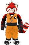 absurd_res ailurid anthro bandage clothing fangs green_eyes hair hi_res male mammal orange_gi red_panda sinisterslyfox solo standing teeth