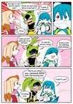 absurd_res afrosoricid anthro blue_body blue_fur canid canine clothed clothing english_text female fennec_fox fox fur group hi_res idw_publishing kitsunami_the_fennec konnichibot lagomorph leporid male mammal rabbit sega sonic_the_hedgehog_(comics) sonic_the_hedgehog_(idw) sonic_the_hedgehog_(series) surge_the_tenrec teeth tenrec text trio true_fox vanilla_the_rabbit