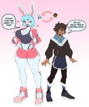 Rating: s
ID: 5640902
Date: 2025-06-14 02:08:40 -0400
Status: active
Score: 14
2025 abstract_background absurd_res anthro artist_name beatrice_(sozokuu) big_breasts blue_hair blush body_swap bottomwear breasts buckteeth chest_tuft cleavage clothed clothing dialogue dolphin_shorts duo english_text eyebrow_through_hair eyebrows eyelashes female footwear fur hair heart_symbol hi_res human jacket lagomorph leporid long_ears male mammal midriff pink_eyes pink_nose rabbit shirt shoes short_hair shorts smile sneakers sound_effects sozokuu speech_bubble standing tank_top teeth text thong topwear translucent translucent_hair tuft underwear white_body white_fur post #5640902