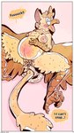 9:16 abdominal_bulge anthro avian belly belly_blush big_belly blush bodily_fluids body_blush breasts comic cum dialogue digital_drawing_(artwork) digital_media_(artwork) egg egg_inflation english_text female genital_fluids genitals goo_creature goo_dragon goo_drip griff_(nasty-pink) gryphon hi_res looking_pleasured mammal masturbation mythological_avian mythological_creature mythology nasty-pink nipples nude open_mouth pregnant pregnant_anthro pregnant_female pussy shaded simple_background simple_shading solo speech_bubble text tongue tongue_out translucent vaginal wings yellow_body