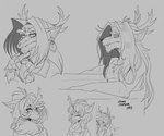 2024 anthro arknights bathing bathtub biped blush breasts clothed clothing conditional_dnp dragon duo ebonychimera english_text facial_hair female fumizuki_(arknights) hair heart_symbol hi_res horn hypergryph long_hair male monochrome mythological_creature mythological_scalie mythology scalie signature smile studio_montagne tail tail_motion tailwag text wei_yenwu_(arknights) wet