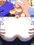 3:4 amy_rose anthro big_butt bubble_butt butt butt_grab close-up clothed clothing comic digital_media_(artwork) dress erection erection_under_clothing eulipotyphlan female hair hand_on_butt hedgehog hi_res huge_butt husband husband_and_wife kiss_on_lips kissing lips male male/female mammal married_couple pink_body pink_hair pink_skin romantic romantic_couple sega sonic_the_hedgehog sonic_the_hedgehog_(series) suit wedding wedding_dress wife zaviel