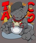 Rating: s
ID: 4675577
Date: 2024-03-23 17:09:09 -0400
Status: active
Score: 1
2023 3_fingers 3_toes anthro aubrin aubrin_(aubrin) black_eyebrows black_hair english_text eyebrows featureless_crotch feet fingers food grey_background grey_body hair happy hi_res holding_object kerchief kobold male multicolored_body scalie simple_background sitting solo taco text toes post #4675577