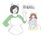 Rating: s
ID: 5651580
Date: 2025-06-18 17:08:46 -0400
Status: active
Score: 15
2016 accessory anthro big_breasts black_hair blush blush_stickers bow_ribbon breasts brown_hair canid canine canis centered_hair_bow cleavage closed_smile clothed clothing collarbone daughter_(lore) dialogue digital_drawing_(artwork) digital_media_(artwork) domestic_dog duo english_description english_text eye_through_hair eyebrow_through_hair eyebrows eyelashes eyelashes_through_hair female fur hair hair_accessory hair_bow hair_ribbon half-length_portrait hand_on_hip holly_applebee inner_ear_fluff looking_at_viewer maggie_applebee mammal mother_(lore) mother_and_child_(lore) mother_and_daughter_(lore) mouth_closed open_mouth open_smile parent_(lore) parent_and_child_(lore) parent_and_daughter_(lore) pink_clothing pink_topwear portrait ribbons simple_background smile speech_bubble tail text theycallhimcake topwear translucent translucent_hair tuft white_background white_body white_fur yellow_hair_bow post #5651580