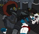 Rating: e
ID: 5153855
Date: 2024-11-01 11:10:32 -0400
Status: active
Score: 4
absurd_res aircraft airplane anthro army army_uniform canid canine clothing dragon duo ghoststrel0k hi_res male male/male mammal military military_uniform mythological_creature mythological_scalie mythology scalie soldier uniform vehicle warrior post #5153855