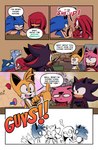 amy_rose anthro black_body black_fur blue_body blue_fur canid canine chepalosaur clothed clothing comic dialogue english_text eulipotyphlan female fox fur group hedgehog hi_res inside knuckles_the_echidna male mammal miles_prower multi_tail pink_body pink_fur red_body red_fur sega shadow_the_hedgehog sonic_the_hedgehog sonic_the_hedgehog_(series) speech_bubble tail text yellow_body yellow_fur