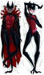 absurd_res anthro arthropod blush bodily_fluids clothed clothing cum doctorstrogg erection genital_fluids genitals grimm_(hollow_knight) hi_res hollow_knight humanoid insect male not_furry nude penis red_eyes simple_background solo team_cherry