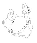 2020 anthro big_butt black_and_white bottom_heavy bottomwear butt canid canine cheek_tuft chest_tuft clenched_teeth clothed clothing countershade_face countershading digital_drawing_(artwork) digital_media_(artwork) dipstick_tail dressing eyes_closed facial_tuft feet fox fox_tail full-length_portrait fur fur_tuft gloves_(marking) head_tuft hi_res huge_butt huge_thighs maddeku male male_anthro mammal markings monochrome obese obese_anthro obese_male overweight overweight_anthro overweight_male pants partially_clothed partially_clothed_anthro partially_clothed_male portrait rear_view shirt simple_background sketch small_feet solo struggling t-shirt tail tail_markings teeth thick_thighs three-quarter_view tight_clothing topwear tuft white_background wince