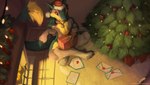 Rating: s
ID: 5546323
Date: 2025-05-03 14:28:06 -0400
Status: active
Score: 1
absurd_res anthro bell bell_collar brom_(sahurus) candle christmas christmas_clothing christmas_headwear christmas_tree claws clothing collar cozy fangs fireplace fur gift green_body green_fur grey_body grey_fur hat headgear headwear hi_res holidays letters male paws plant red_eyes santa_hat sergal smile solo tail tail_tuft teeth text tree tuft url yellow_body yellow_fur zorg99 post #5546323