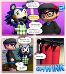 3d_(artwork) animal_crossing anthro comic digital_media_(artwork) duo english_text eulipotyphlan female hedgehog hi_res humanoid mabel_able male mammal nintendo rev_(revhearts) revhearts sable_able text